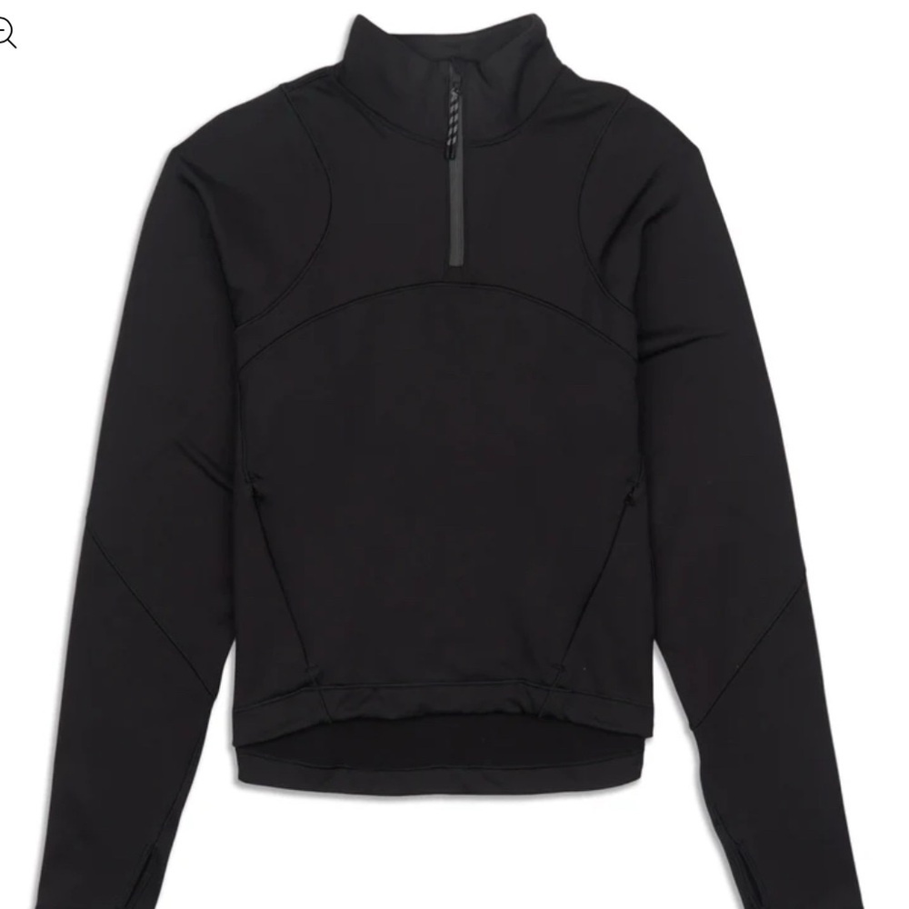 Lululemon Tech Fleece Hiking 1/4 Zip Pullover Women’s Size 6 Black